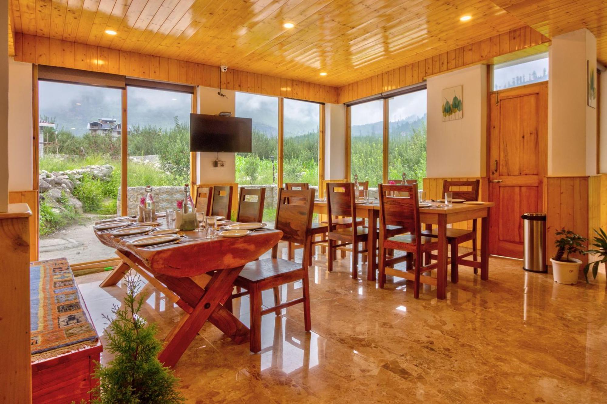 La Aero Resort Home In Snow Mountains Manāli Dış mekan fotoğraf